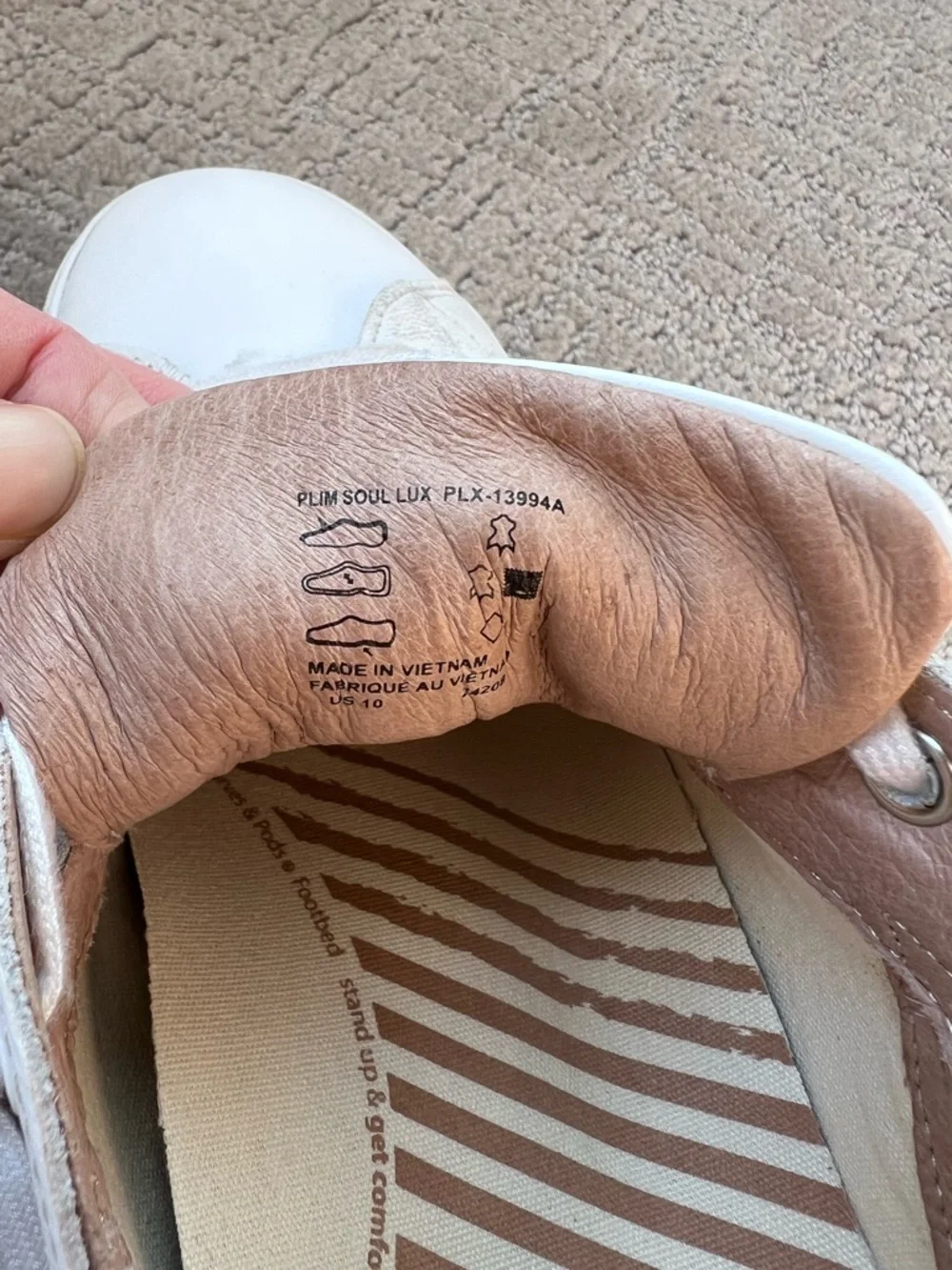 Taos Footwear All-White Leather Sneakers - Picture 9 of 9